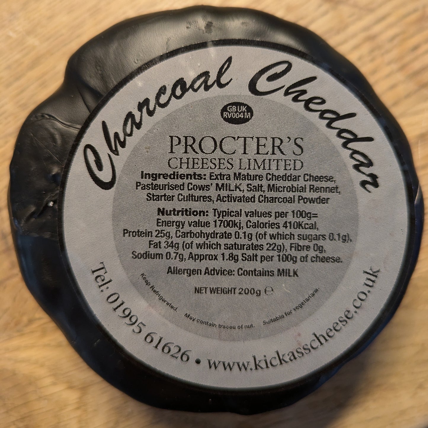 Charcoal Cheddar 200g