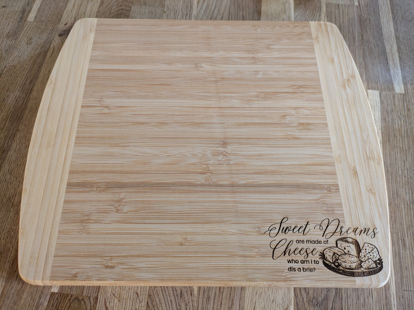 Sweet Dreams are Made of Cheese - Large Bamboo Cheese Board