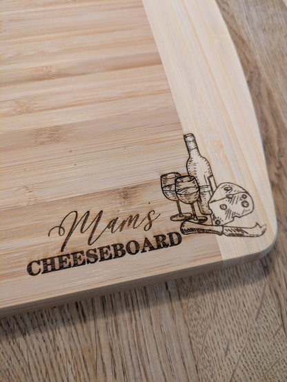 Personalised Large Bamboo Cheese Board