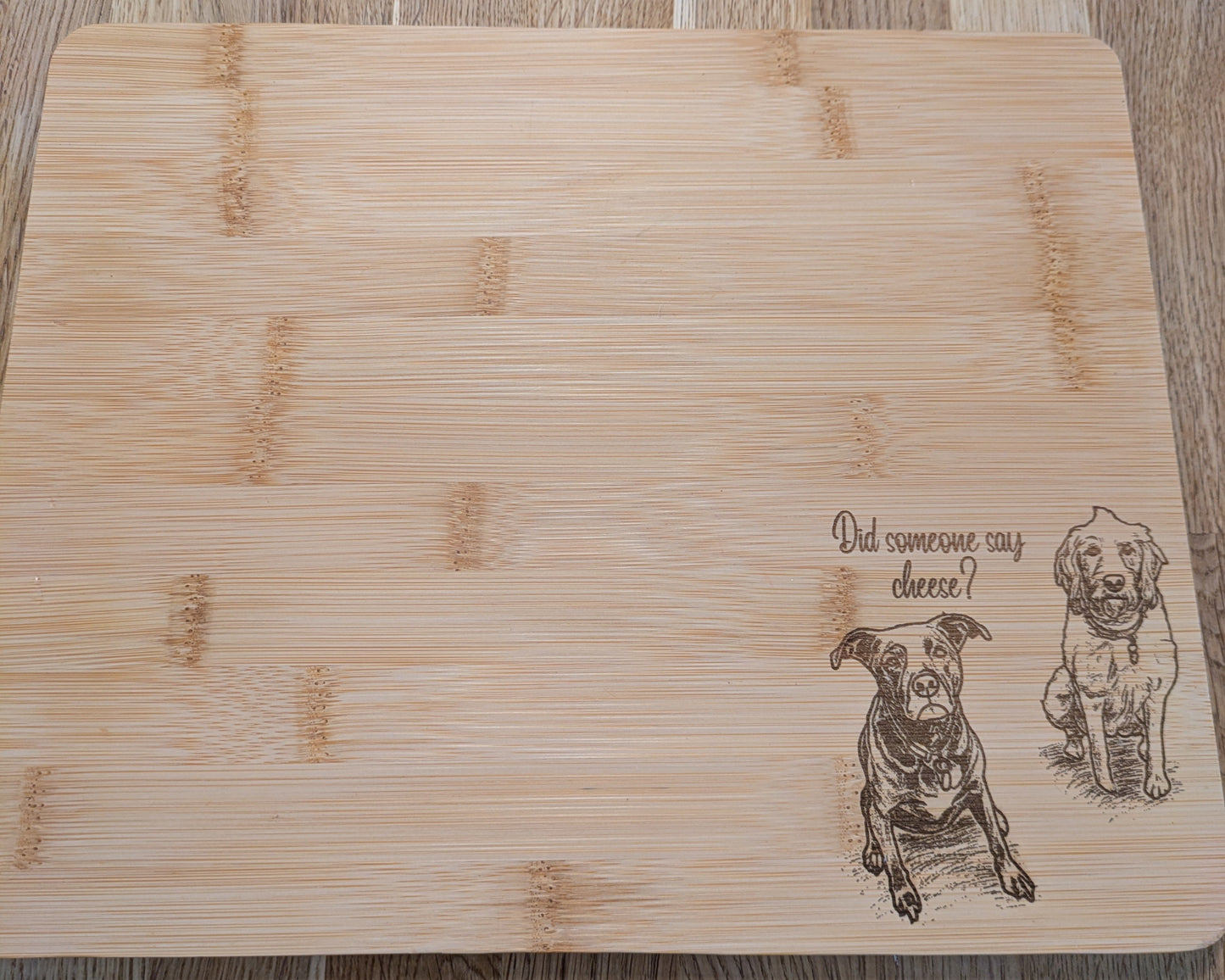 Did Someone Say Cheese? - Medium Bamboo Cheese Board