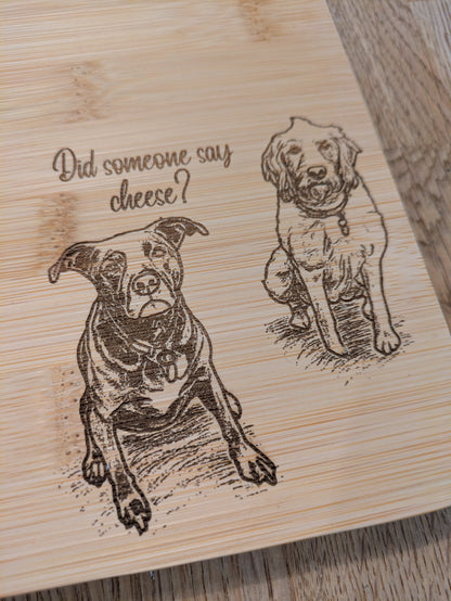 Did Someone Say Cheese? - Medium Bamboo Cheese Board