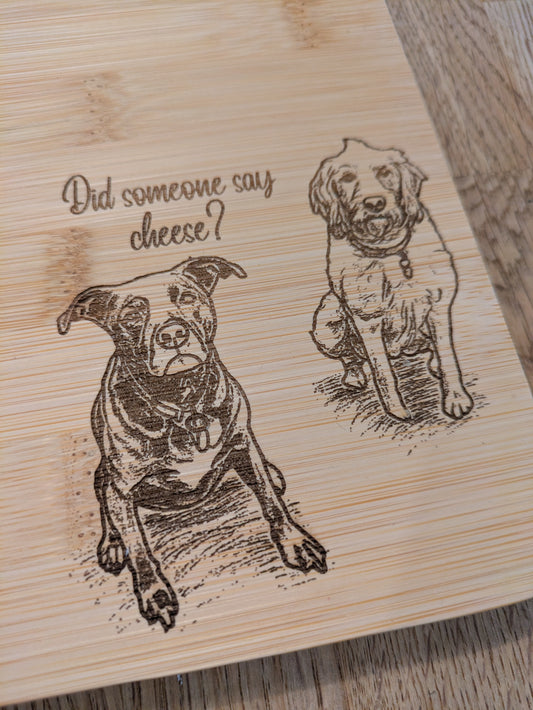 Did Someone Say Cheese? - Medium Bamboo Cheese Board
